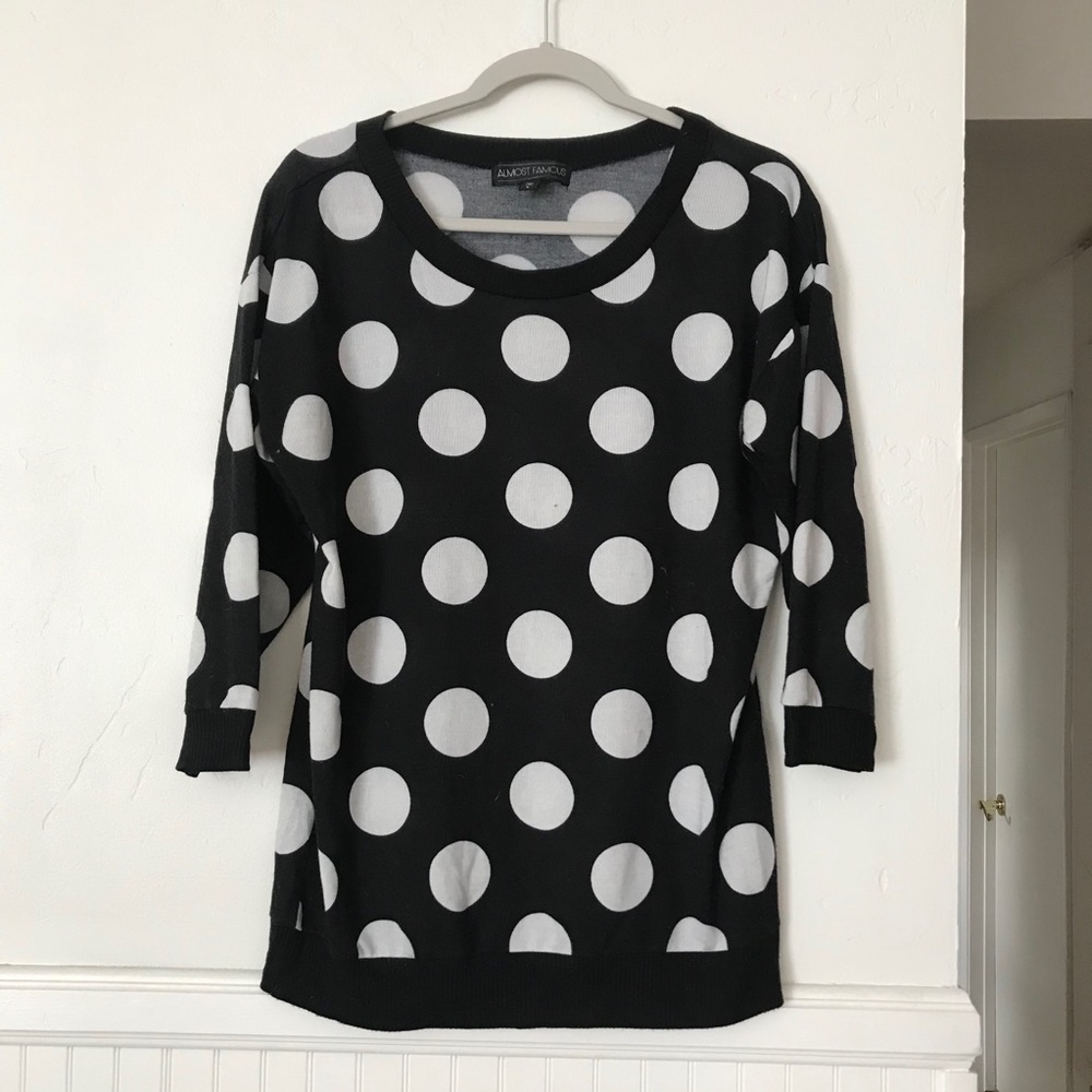 Polka dot sweater
